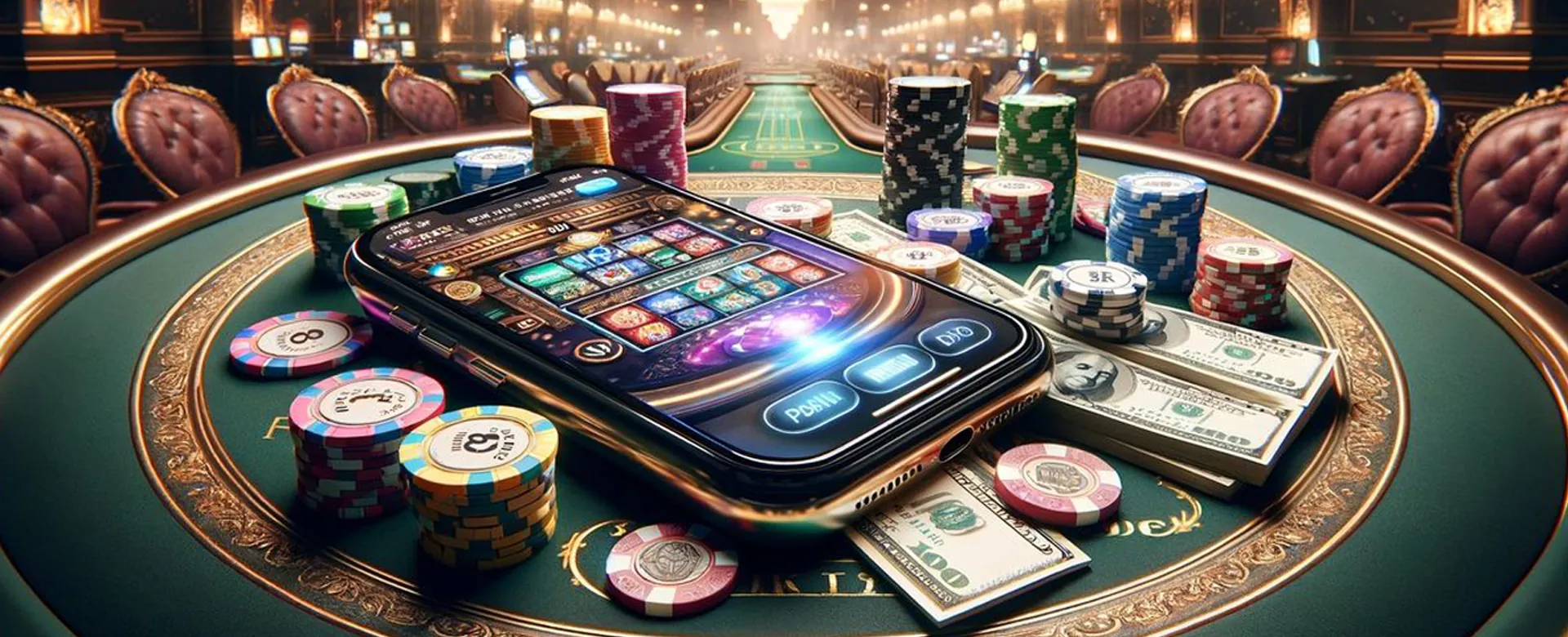 PhSpin online casino hero banner with mobile gaming theme